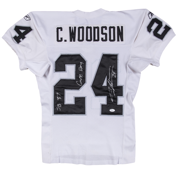 Lot Detail - 2003 Charles Woodson Game Used, Signed & Inscribed ...