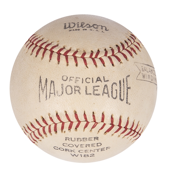 Sold at Auction: Babe Ruth Signed Red Stiched Baseball GFA