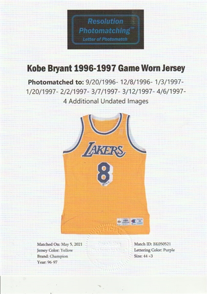 Kobe Bryant Los Angeles Lakers Purple 1996-1997 Throwback Basketball Jersey