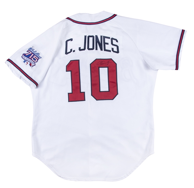 Lot Detail - Chipper Jones Circa Early 90's Richmond Braves Game Used Minor  League Home Jersey (Miedema LOA)