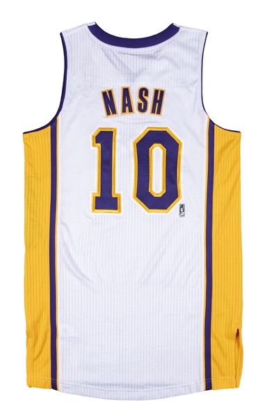 Autographed Steve Nash Los Angeles Lakers #10 Authentic Jersey