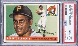 1955 Topps #164 Roberto Clemente Rookie Card – PSA NM-MT+ 8.5
