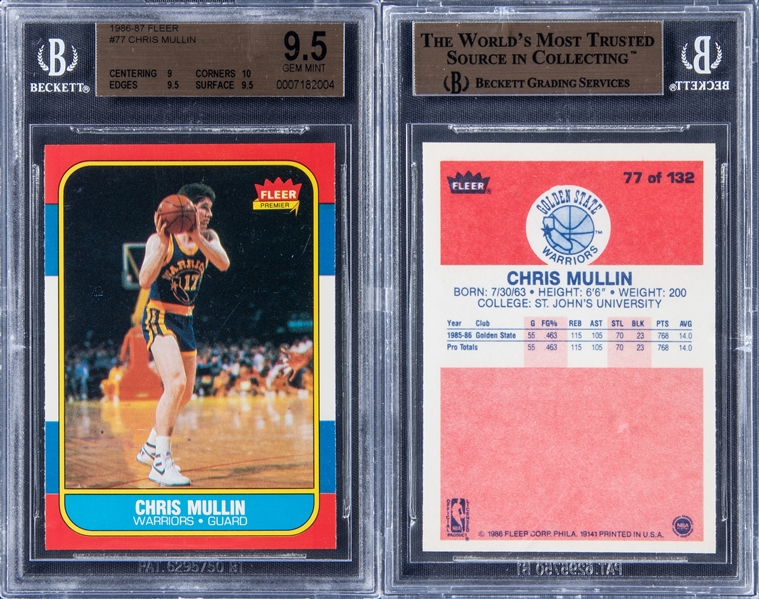 Michael Jordan 87 Fleer Rookie BGS 8.5 with two 9 sub grades SOLD to  @noms_with_nam CONGRATS! MAIN 9, from MINI MICRO.