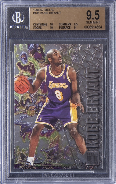 Lot Detail - 1996-97 Fleer Metal #181 Kobe Bryant Rookie Card 