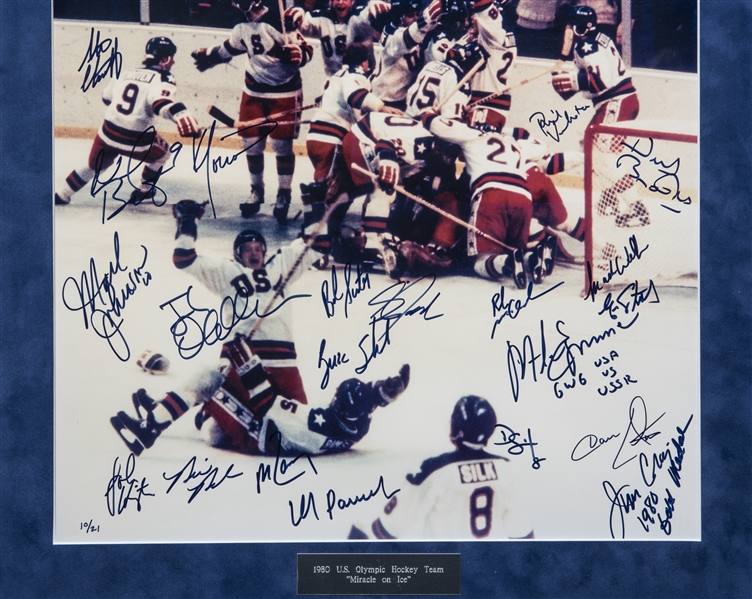 MIKE ERUZIONE Team USA 1980 Olympic Hockey SIGNED 8x10