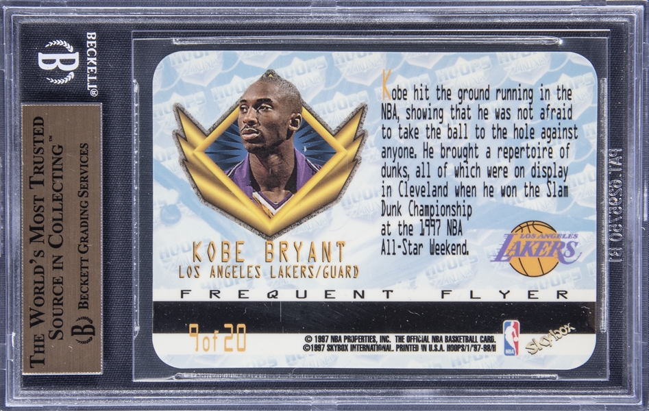 Lot Detail - 1997-98 Hoops “Frequent Flyer Club Upgrade” #FF9 Kobe 