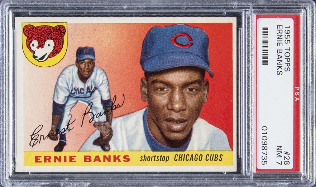 1955 Topps #28 Ernie Banks