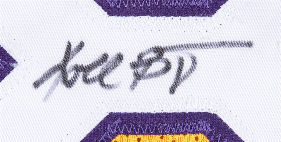 Lot Detail - Kobe Bryant Autographed Los Angeles Lakers Gold #8 Jersey  (PSA/DNA)