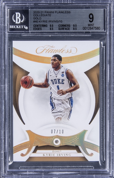 Lot Detail - 2020-21 Panini Flawless Gold Collegiate #40 Kyrie 