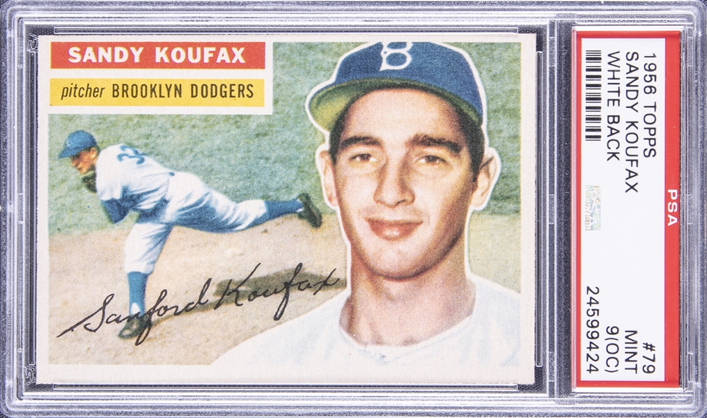 Lot Detail - 1956 SANDY KOUFAX AUTOGRAPHED BROOKLYN DODGERS GAME