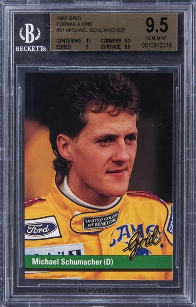 GRID 1992 Formula 1 Racing Cards