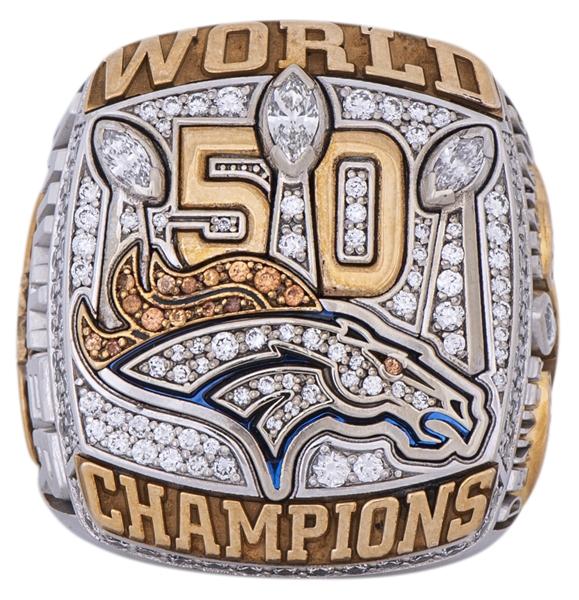 Lot Detail - 2016 Von Miller Backup Denver Broncos Super Bowl 50 Championship  Ring - Miller MVP - With Original Jostens Box (Evan Mathis LOA)