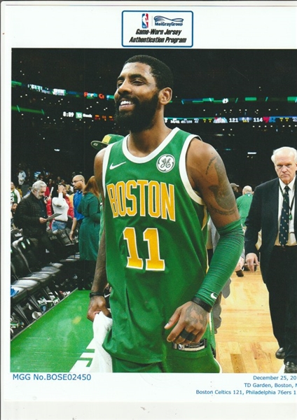 Kyrie Irving - Boston Celtics - Christmas Day' 18 - Game-Worn Earned City  Edition Jersey - Double-Double - Scored 40 Points