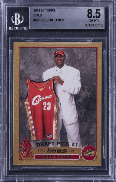 Goldin on X: 2003-04 LeBron James Game-Used and Signed Rookie Jersey  Swatch in 15 x 18 Framed Display – LE 1/1 (UDA) Embedded into the  photograph is a red mesh swatch from