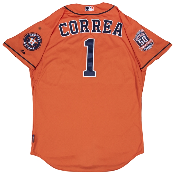 Astros Carlos Correa Jersey  MLB Houston Astros Orange Jersey