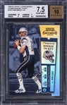 2000 Playoff Contenders #144 Tom Brady Signed Championship Ticket Rookie Card (#052/100) – BGS NM+ 7.5/BGS 10 – The Hobbys Most Desirable NFL Card!