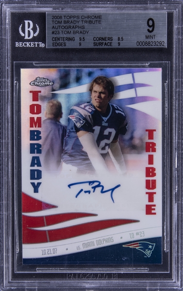 Topps Announces Tom Brady Autographed Baseball Cards to be in
