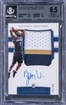 2019-20 Panini National Treasures #108 Zion Williamson Signed Patch Rookie Card (#40/99) - BGS NM-MT+ 8.5/BGS 10