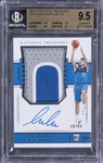 2018-19 National Treasures #127 Luka Doncic Signed Rookie Patch Card (#48/99) - BGS GEM MINT 9.5/BGS 10  