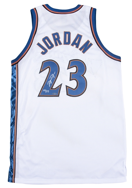 Michael Jordan Signed Jersey Numbers #23 Display Upper Deck