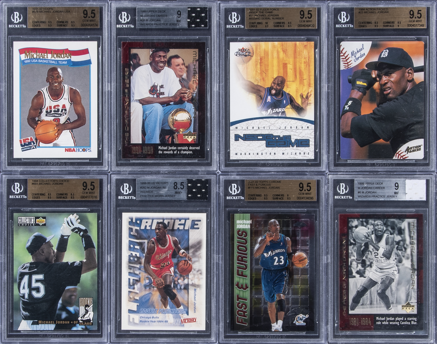Lot Detail - 1991-04 Assorted Brands Michael Jordan BGS Graded Card ...