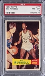 1957-58 Topps #77 Bill Russell SP Rookie Card – PSA NM-MT 8