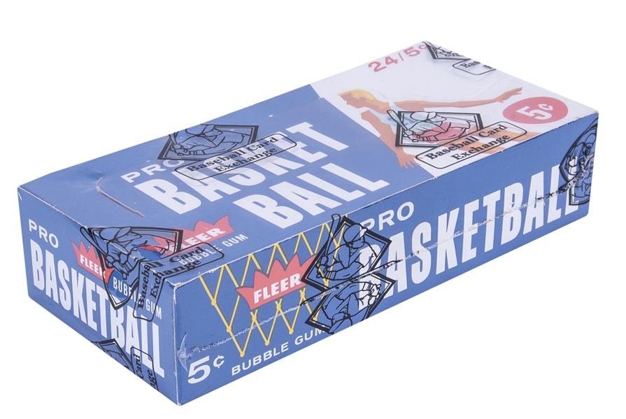 1961-62 Fleer Basketball Unopened Wax Box (24 Packs) – BBCE Certified – Possible Wilt Chamberlain, Jerry West, Oscar Robertson Rookie Cards!