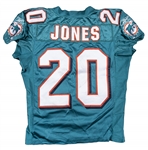 2011 Reshad Jones Game Used Miami Dolphins #20 Home Jersey Used on 9/12/11 - Season Opener & 12 Tackle Game! (Dolphins COA)