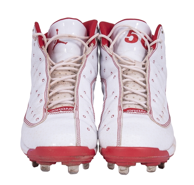 Lot Detail - 2019 Mookie Betts Game Used Pair of Nike Air Jordan Cleats  (MLB Authenticated & Fanatics)