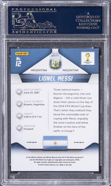 Lionel Messi 2014 Panini Prizm World Cup #12 - 2014 - US