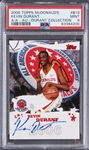 2006 Topps McDonalds All-American Autograph #B19 Kevin Durant Signed Card - From Durants Personal Collection (1 of only 3 Hologrammed cards)- PSA MINT 9