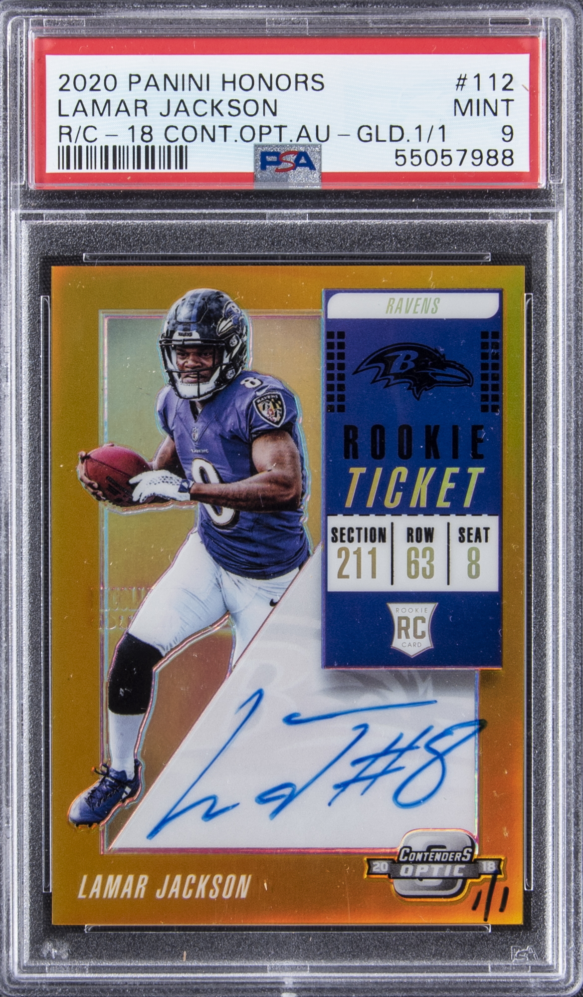 Lot Detail - 2020 Panini Honors Rookie Card Contenders Auto Gold #112