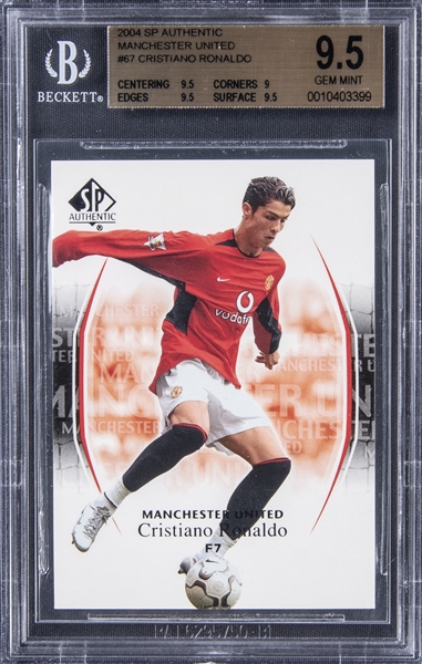 Lot Detail - 2004 SP Authentic Manchester United #67 Cristiano 