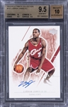 2003-04 UD "Ultimate Collection" #127 LeBron James Signed Rookie Card (#225/250) – BGS GEM MINT 9.5/BGS 10