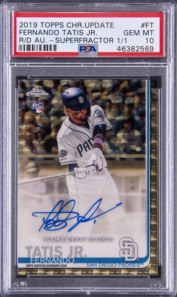 Lot Detail - 2019 Topps Chrome Update Rookie Debut Autographs 