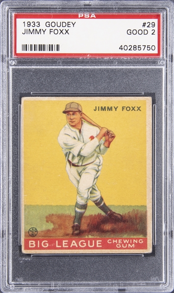 MLB Jimmie Foxx Signed Trading Cards, Collectible Jimmie Foxx Signed  Trading Cards