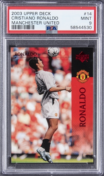 Lot Detail - 2003 Upper Deck Manchester United #14 Cristiano