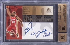 2003-04 SP Signature Edition "Inkredible Inkscriptions" #II-LJ LeBron James Signed Rookie Card (#02/25) – Inscribed "#1 Draft Pick" – BGS PRISTINE 10/BGS 10