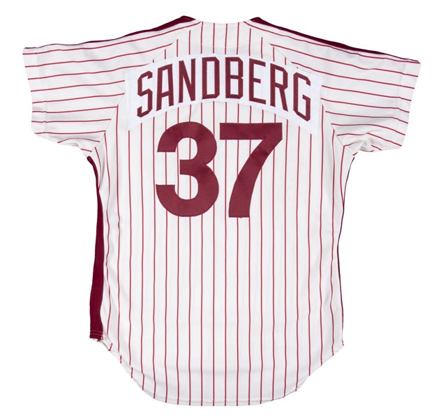Lot Detail - 1981 Ryne Sandberg MLB-Debut Game-Used Philadelphia Phillies  Home Jersey