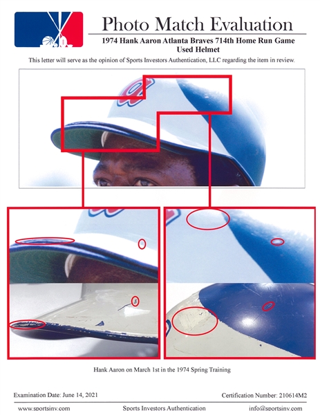Lot Detail - 1970s Hank Aaron Game Used Atlanta Braves Cap (MEARS)
