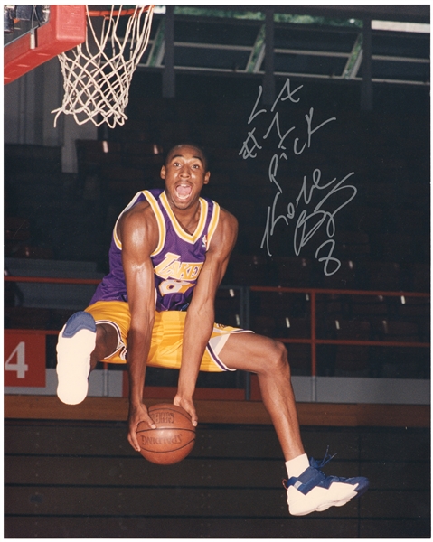 Lot Detail - Kobe Bryant Autographed and Inscribed  97 Dunk Champ