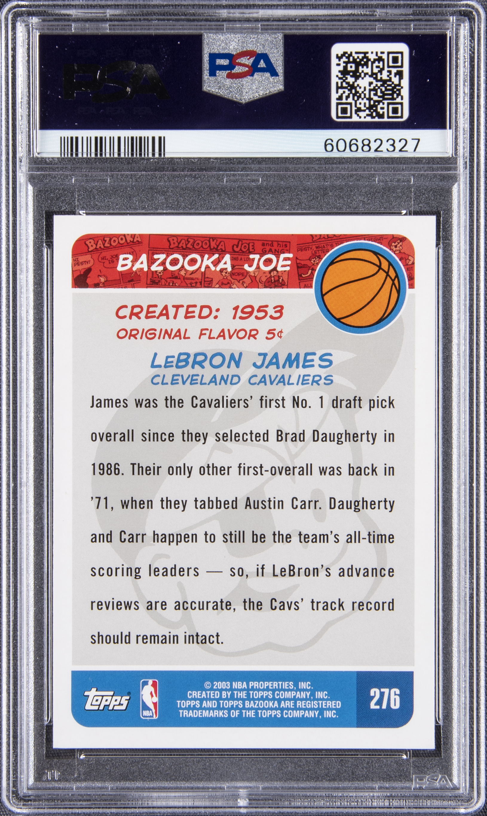 Lot Detail - 2003-04 Topps Bazooka #276 LeBron James Rookie Card 