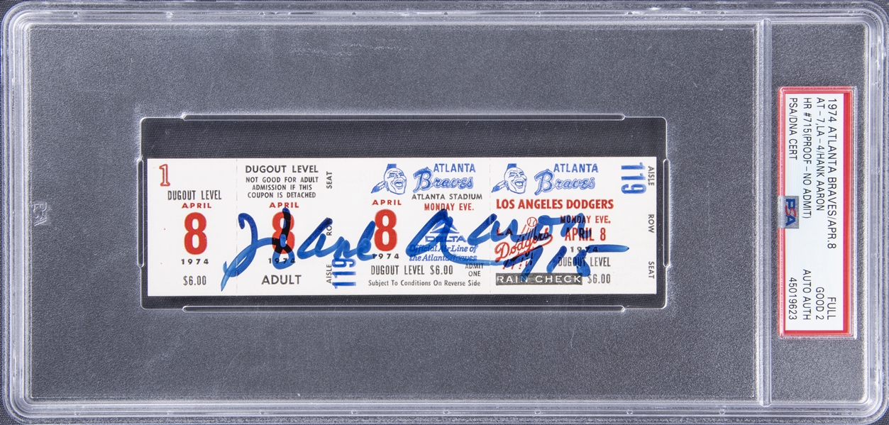 Lot Detail - 1974 Hank Aaron Home Run Record-Breaking Season