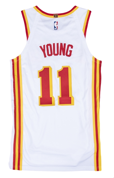 Nov. 4, 2021 - Trae Young Game-Used, Photo-Matched Atlanta Hawks City  Edition Jersey - Team-High 21 Points, Team-High 7 Assists - NBA/MeiGray on  Goldin Auctions