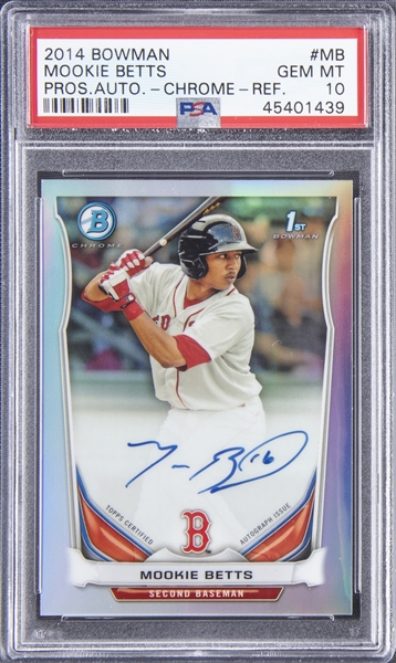 Sold at Auction: 2014 Topps Mookie Betts Rookie