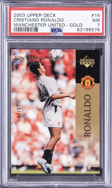 Lot Detail - 2003 Upper Deck Manchester United Gold #14 Cristiano 