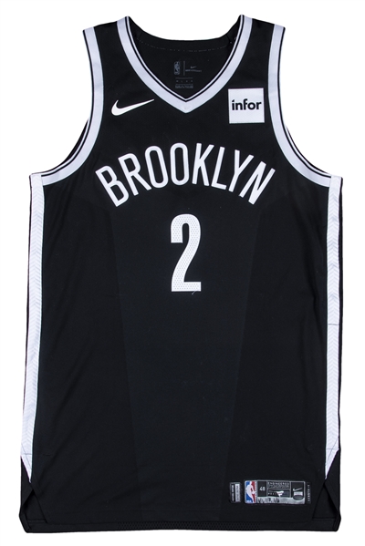 Lot - 2018 Nik Stauskas Game Used Black Brooklyn Nets Home Jersey Attributed To Games Played On 1/1/18, 1/3/18 & 1/6/18 (Fanatics & Steiner Holos)