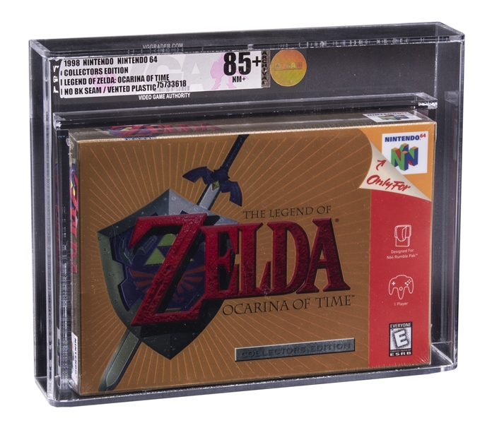 Lot Detail - 1998 N64 Nintendo 64 (USA) The Legend of Zelda: Ocarina of  Time Non Collectors edition Sealed Video Game - WATA 9.6/A++