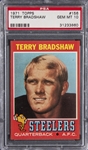 1971 Topps #156 Terry Bradshaw Rookie Card – PSA GEM MT 10 "1 of 3!"