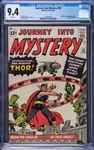 1962 Marvel Comics "Journey Into Mystery" #83 - Origin & 1st Appearance of  Thor! - CGC 9.4
